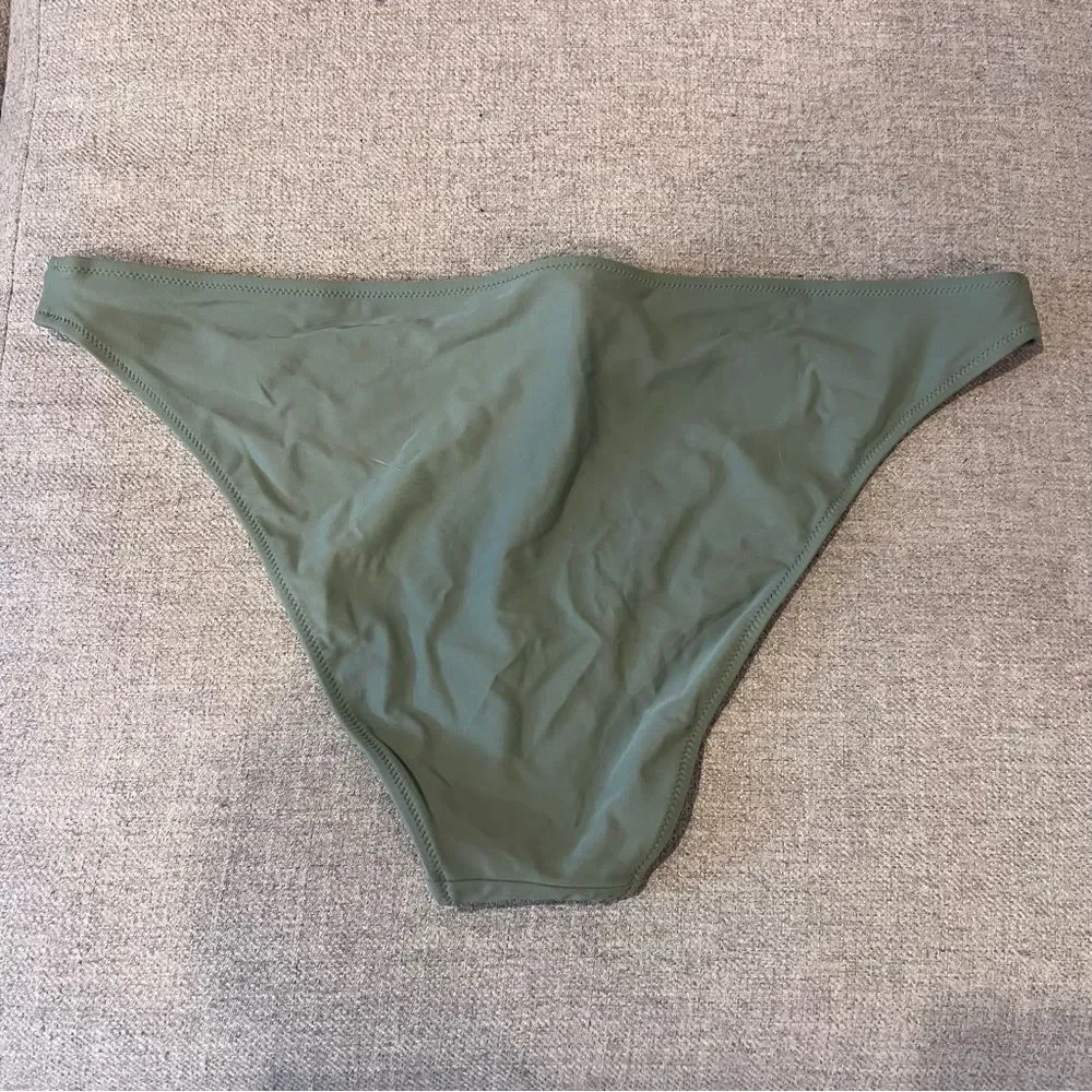 NWT‎ Aerie Bikini Bottom Cheeky Olive Green XXL womens - Picture 2 of 4